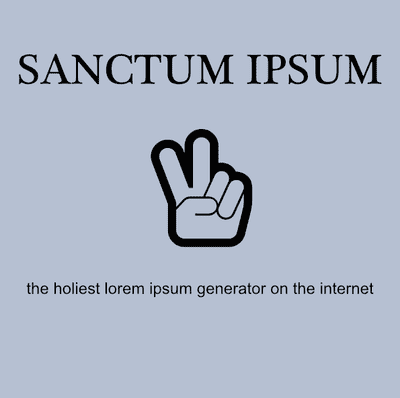 Logo for sanctum ipsum